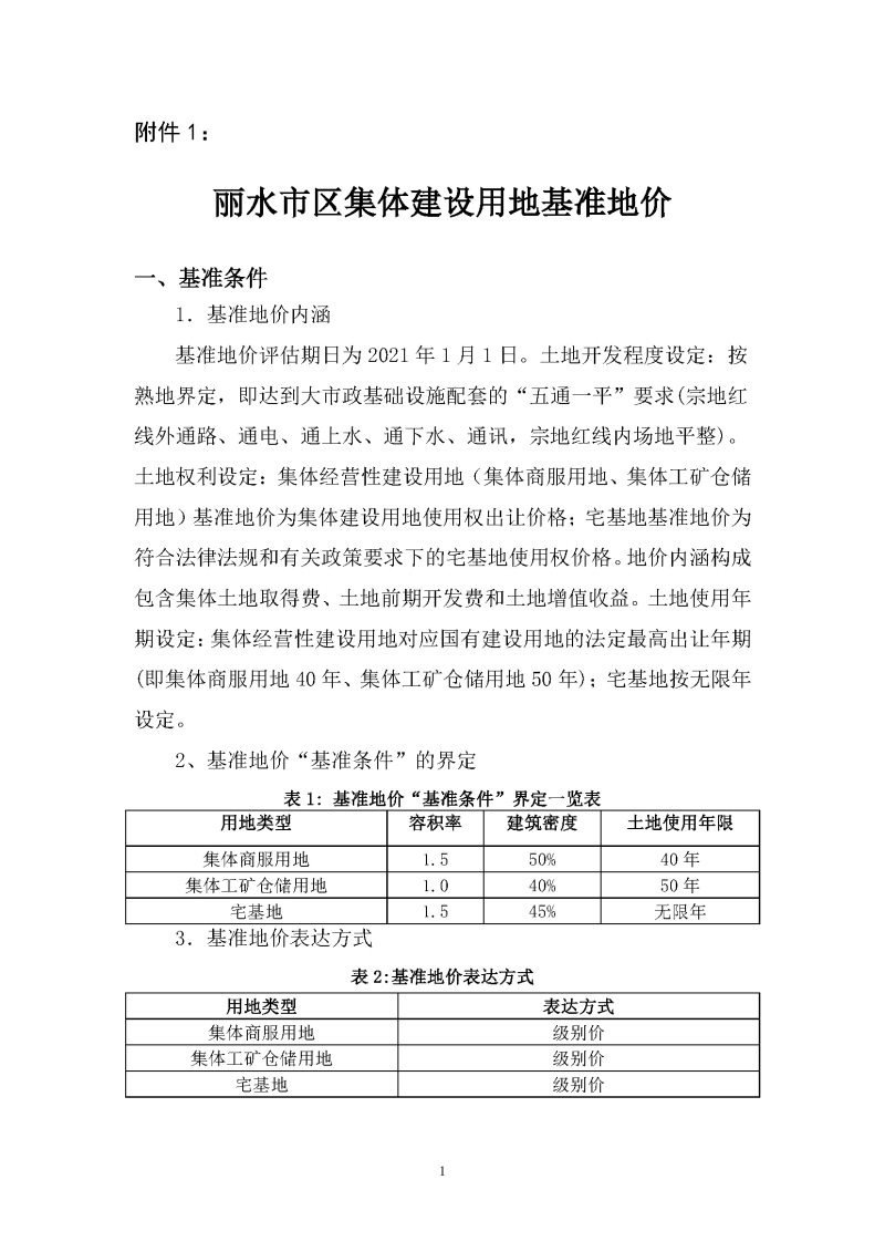麗自然資規發〔2023〕30號附件：麗水市區集體建設用地基準地價、農用地基準地價及城鎮標定地價_頁面_1.jpg